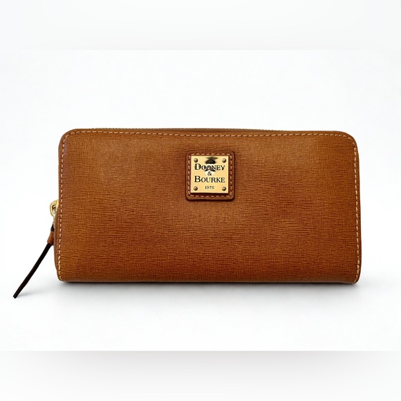 Dooney & Bourke Handbags - Dooney & Bourke | Saffiano Large Zip Wallet